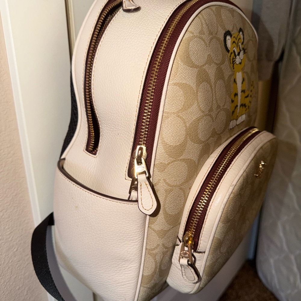 Coach Mini Backpack With Tiger Print - image 2